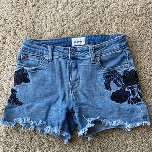 Hudson Embroidered Girls Shorts Size 14